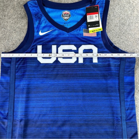 Nike USA Basketball Dri-FIT Jersey Mens Large Blue Team National - Picture 2 of 7